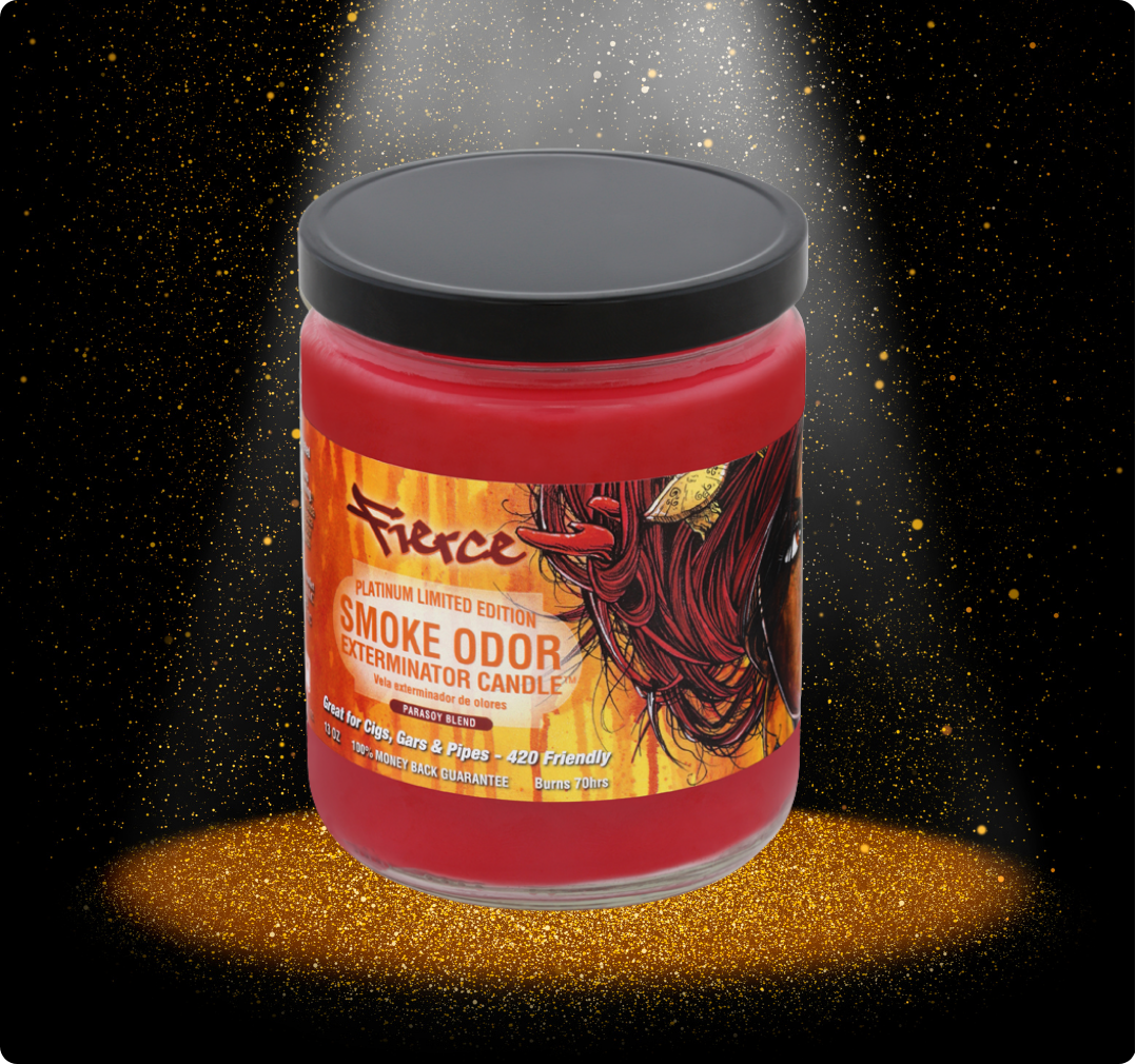 Smoke Odor Exterminator Platinum Limited Edition Candle, Fierce, 13 oz