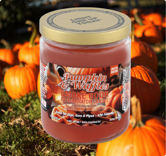 Smoke Odor Exterminator Limited Edition Candle, Pumpkin and Waffles, 13 oz