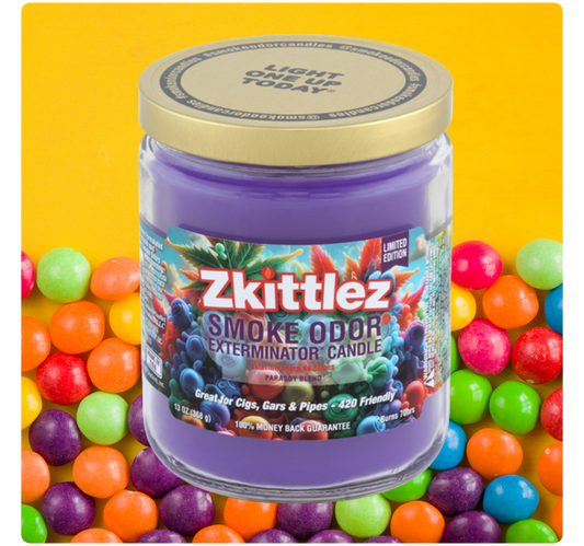 Smoke Odor Exterminator Limited Edition Candle, Zkittlez, 13 oz