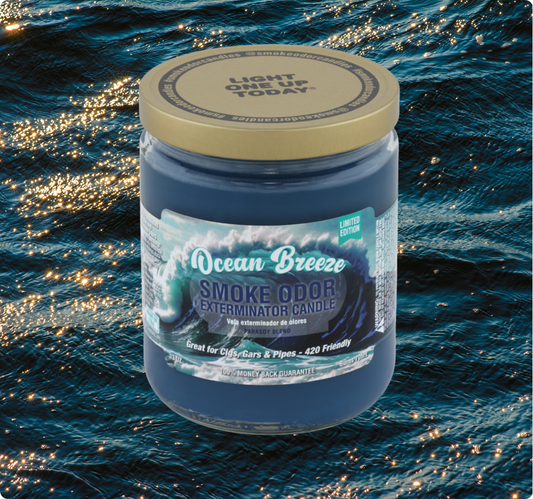 Smoke Odor Exterminator Limited Edition Candle, Ocean Breeze, 13 oz