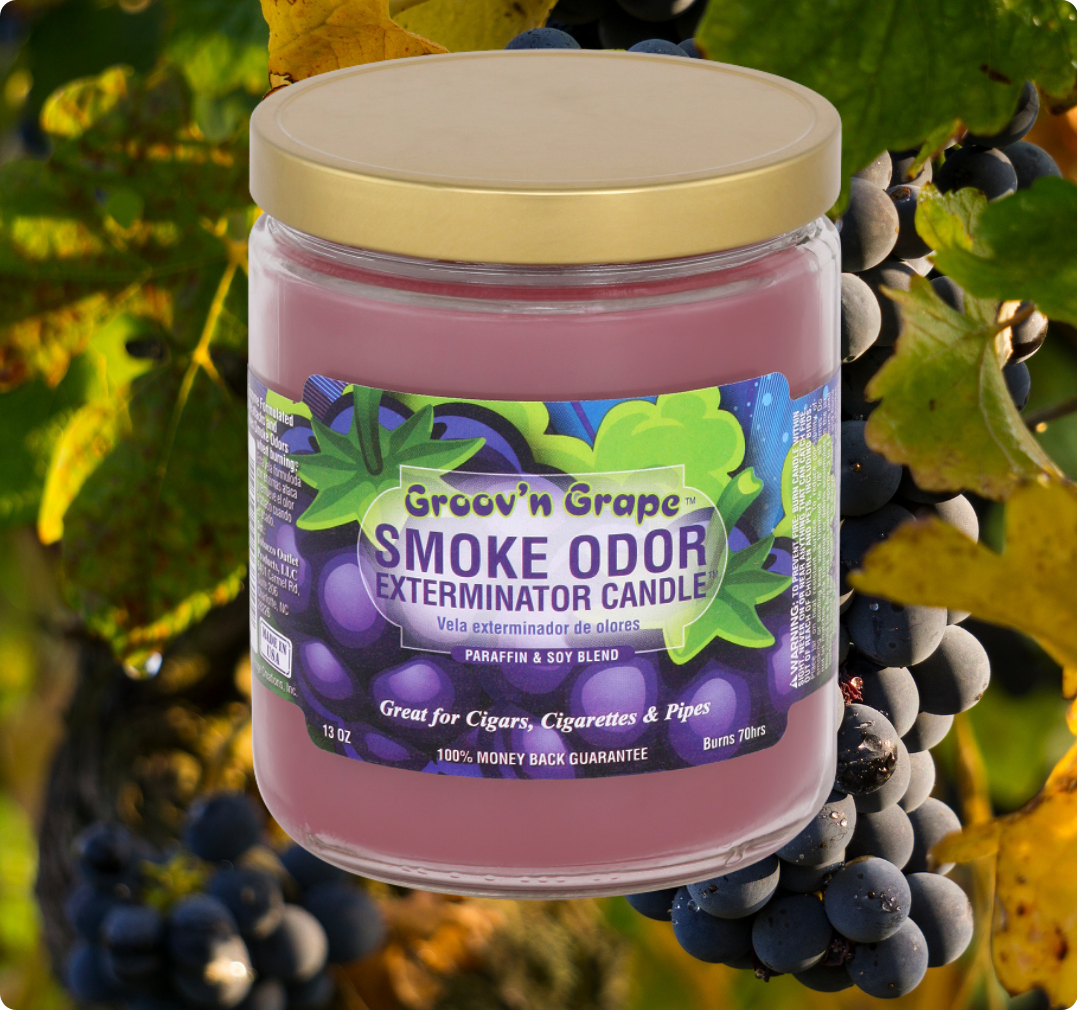 Smoke Odor Exterminator Limited Edition Candle, Groov’n Grape, 13 oz