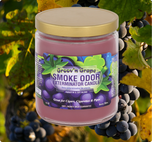 Smoke Odor Exterminator Limited Edition Candle, Groov’n Grape, 13 oz