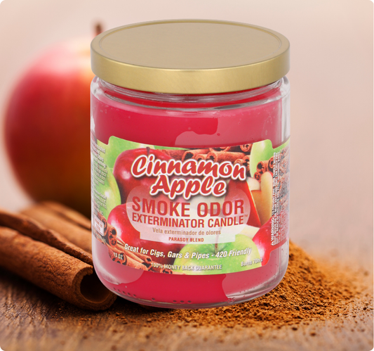 Smoke Odor Exterminator Candle, Cinnamon Apple, 13 oz