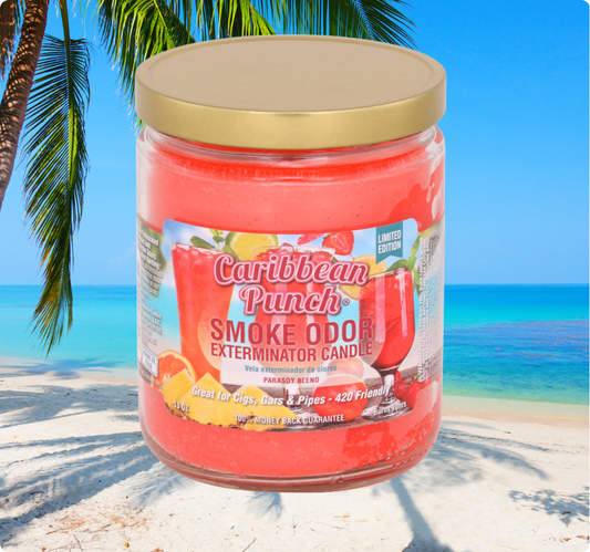 Smoke Odor Exterminator Limited Edition Candle, Caribbean Punch, 13 oz