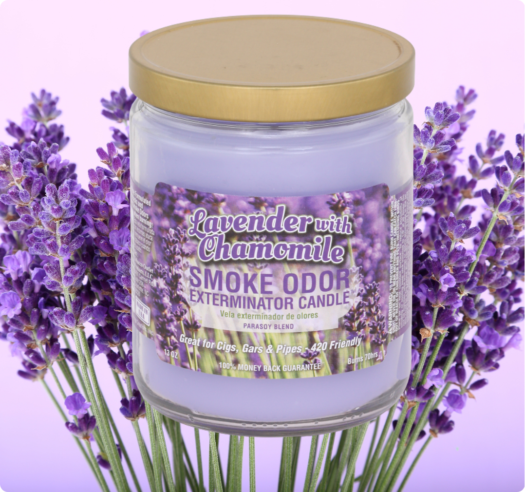Smoke Odor Exterminator Candle, Lavender with Chamomile, 13 oz