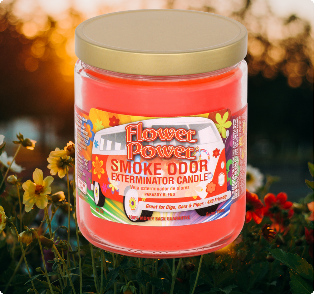 Smoke Odor Exterminator Candle, Flower Power, 13 oz