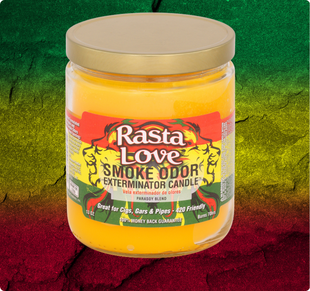 Smoke Odor Exterminator Candle, Rasta Love, 13 oz