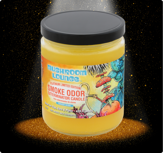 Smoke Odor Exterminator Platinum Limited Edition Candle, Mushroom Lounge, 13 oz
