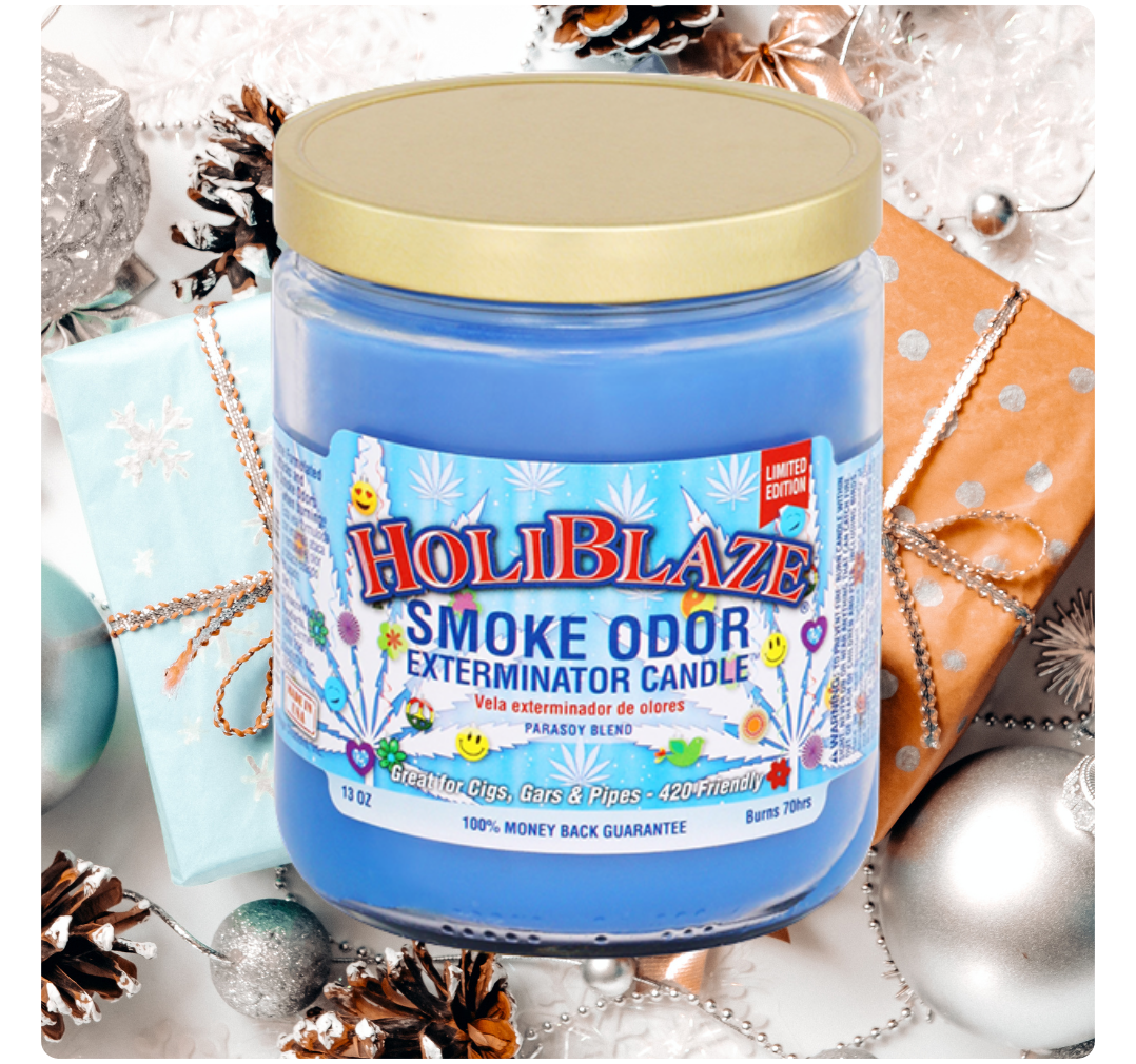 Smoke Odor Exterminator Limited Edition Candle, Holiblaze, 13 oz