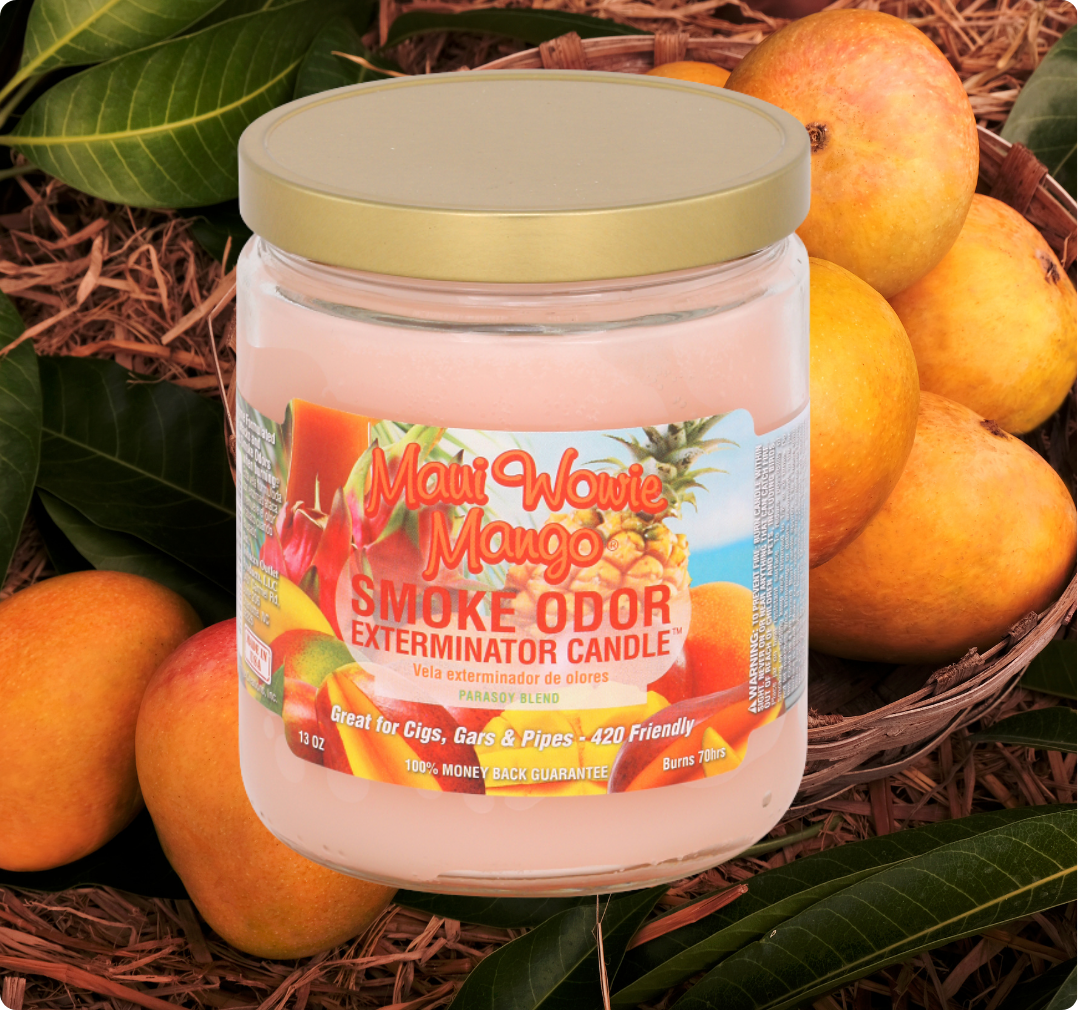 Smoke Odor Exterminator Candle, Maui Wowie Mango, 13 oz
