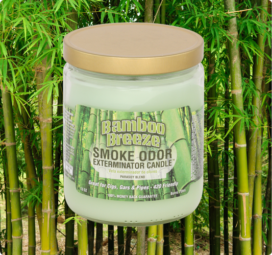 Smoke Odor Exterminator Candle, Bamboo Breeze, 13 oz