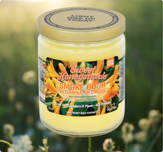 Smoke Odor Exterminator Limited Edition Candle, Sweet Honeysuckle, 13 oz
