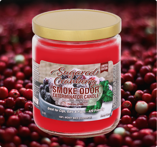 Smoke Odor Exterminator Limited Edition Candle, Sugared Cranberry, 13 oz