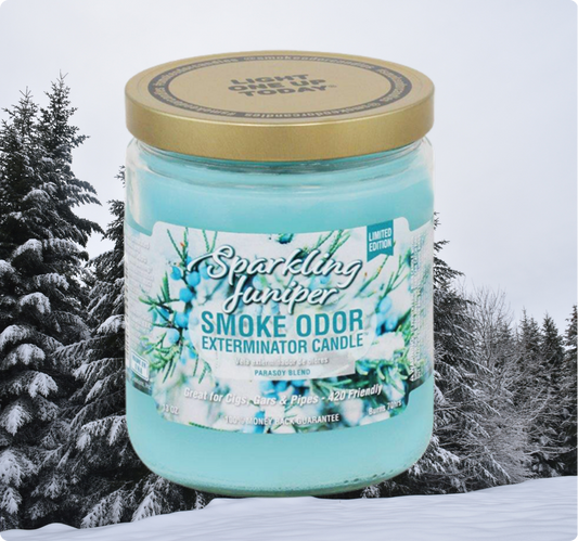 Smoke Odor Exterminator Limited Edition Candle, Sparkling Juniper, 13 oz