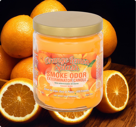 Smoke Odor Exterminator Candle, Orange Lemon Splash, 13 oz