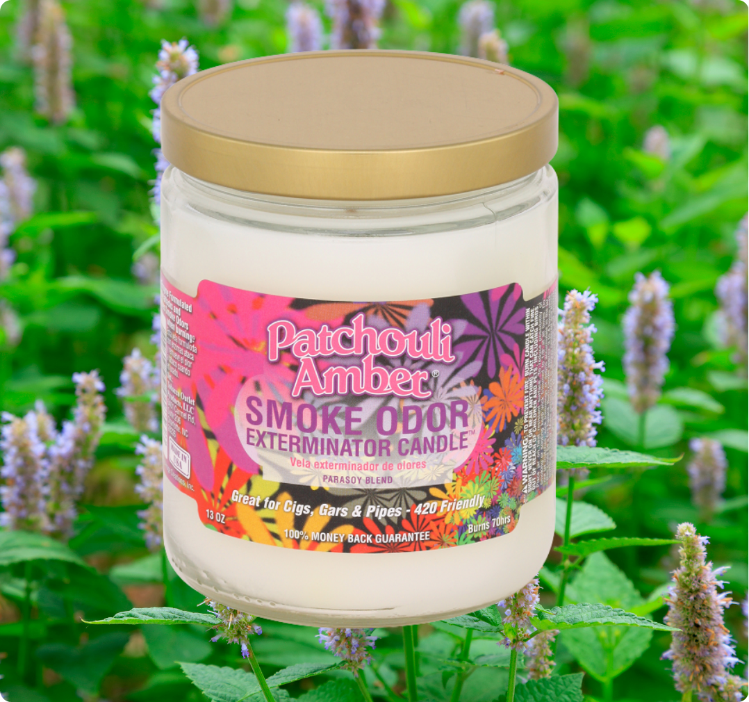 Smoke Odor Exterminator Candle, Patchouli Amber, 13 oz