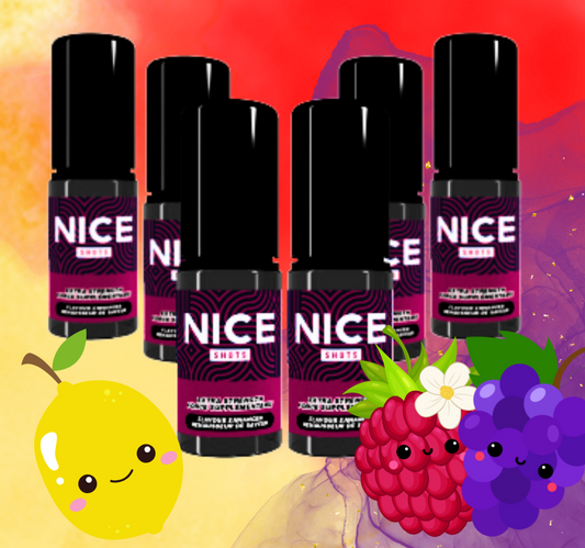 NICE SHOTS - Raspberry Grape Lemon Ice - 10ml