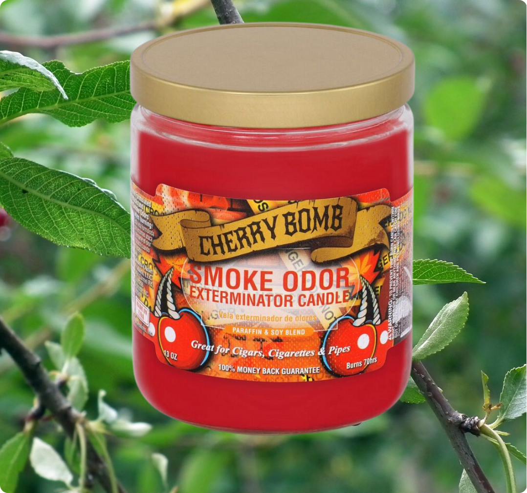 Smoke Odor Exterminator Limited Edition Candle, Cherry Bomb, 13 oz