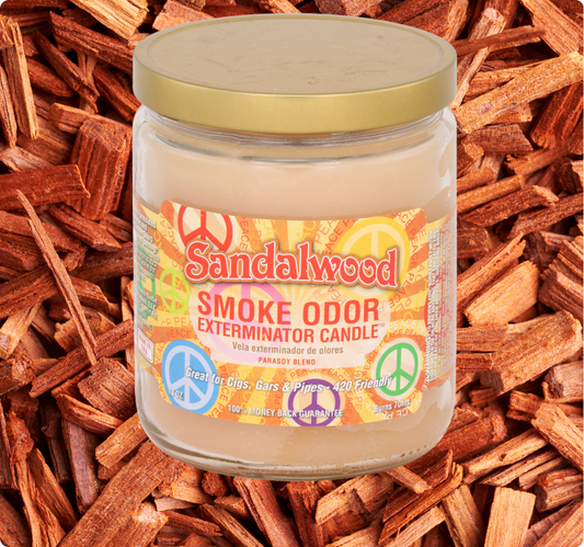 Smoke Odor Exterminator Candle, SandalWood, 13 oz
