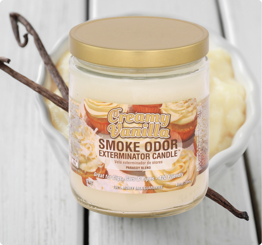 Smoke Odor Exterminator Candle, Creamy Vanilla, 13 oz